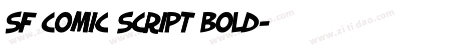 SF Comic Script Bold字体转换